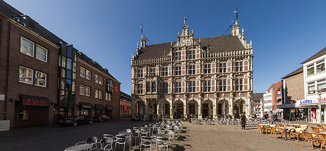 Das historische Rathaus in Bocholt