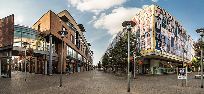 Blick in die Neustrae - Bocholt
